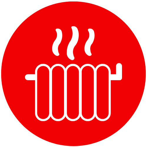 calefaccion rojo
